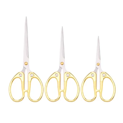 1Piece Zinc Alloy Office Scissors Stainless Steel Blade Paper Cutting Scissors for Kids Students Hand Craft Stationery Supplies