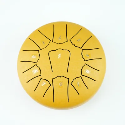 Custom OEM 6 Inch Handpan Drum 11 Tones Vibrant Ethereal Percussion Instrument Colorful Steel Tongue Drum Accessory for bag