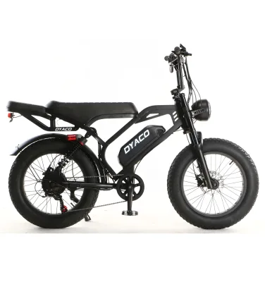 Retro Harley-style Fat Tire 48V 13AH Steel Electric Assist Adult Bicycle E5000 EBIKE