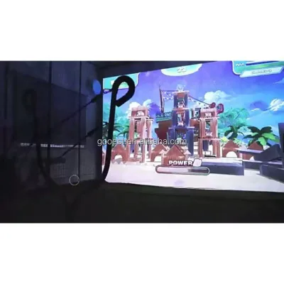 Interactive Virtual Digital Immersive Wall Projection Sport Game Simulator Slingshot
