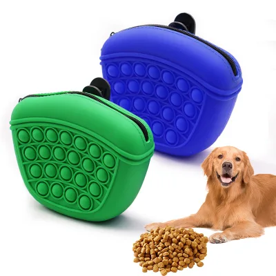 Color Silicone Dog Treat Pouch Dog Treat Pouch Training With Magnetic Closure Small Treat Pouch
