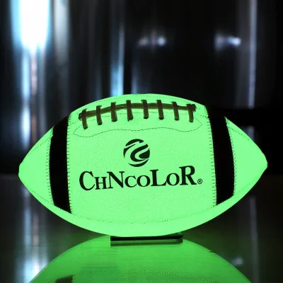 High Quality Custom Holographic Fluorescence PU Composite Leather Waist Strip American Football Printed Logo Reflective Print