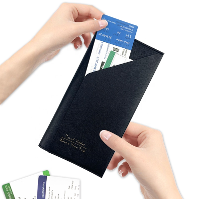 Luxury Travel Leather Family Passport Wallet Personalized Travel Passport Holder