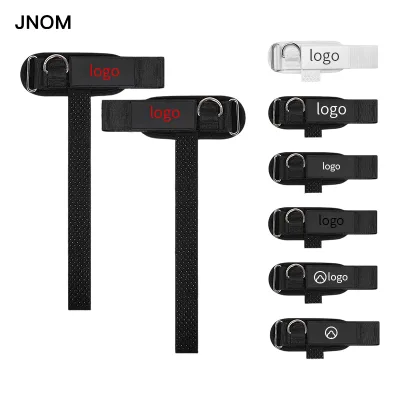 Custom Sports Assistive Strap Pull-Up Strap Wrist Support Adult Unisex Cotton Snap Closure Powerlifting Lifting Straps