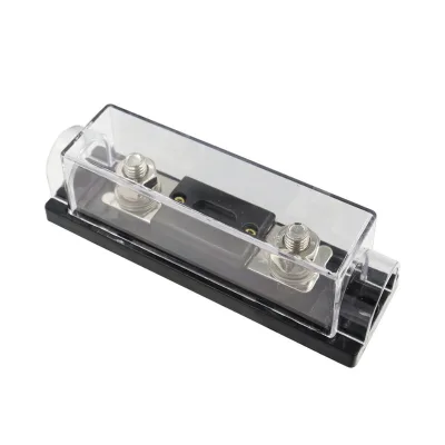ANL DC Fuse Block 0/2/4 Gauge 200A High Breaking Capacity Automotive Fast Blow Non-Indicating Fuse Holder 4.9x1.5x1.5 Inches
