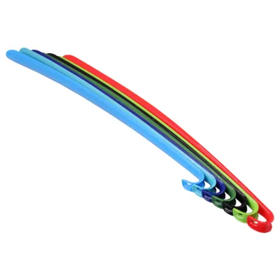 Long Handle Colour Plastic Shoe Horns 42cm , 59cm , 70cm .80cm