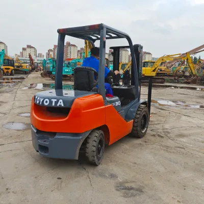 Used Toyota 3 Ton Diesel Forklift with Side Shift