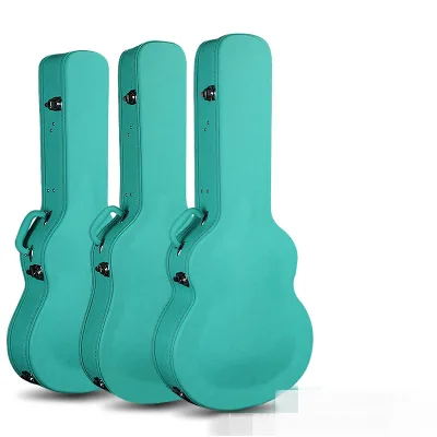 High Quality Grey Velvet Green Guitar case 39 Inch Acoustic Guitar Leather case Anti-pressure Hand Guitar protection case