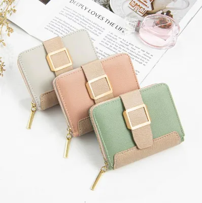 Foreign Trade Wholesale Korean Small Fresh Zipper Wallet Student Coin zero Wallet Large Capacity Wallet