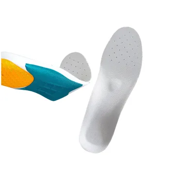 Shoe 4D Insole Performance Custom Logo Arch Support Shock Absorption Air Con Blue Eva Running Sport Insoles Orthopedic for Feet
