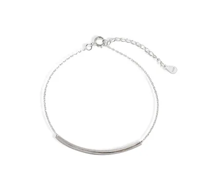 Factory OEM/ODM Service Platinum Plated Sterling Silver 925 Trendy Women's Anklet-Gift Occasion Strip Design