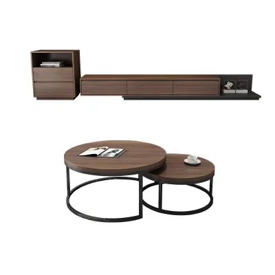Hot Selling Custom Size Modern Minimalist Panel Wooden TV Cabinet Contemporary Living Room Furniture