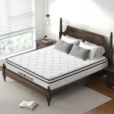 Customisable Hybrid Mattress Latex White for Dormitory Foldable Removable Cover