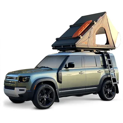 Triangle Folding Roof Tent Outdoor Travel SUV Car Tent Hydraulic Automatic Aluminum Alloy Car Top Tent