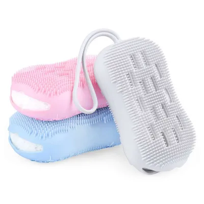 New Style Silicone Bath Body Brush with Pothook Scrub and Wash Toilet Soap Brush