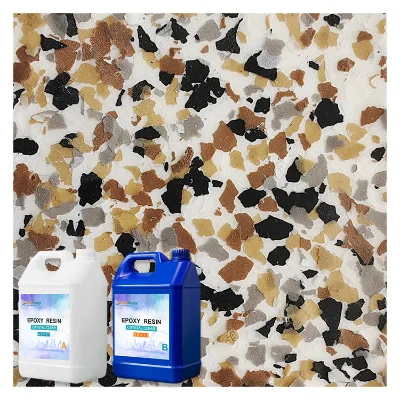 Hot-Selling Epoxy Resin Floor Flake Chips Rich Color Composite Rock Slices Sliced Rock Epoxy Resin Flake Floor