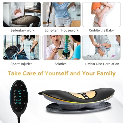 Korea Agent Wanted Full Body Massage Lumbar Traction Device with Heat and Pulse Therapy Lower Back Traction Device