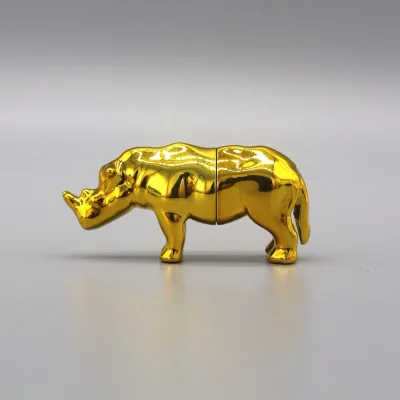 Factory Popular Male Enhancement Capsule Container Gold Rhino Bullet Design for Sex Pills Empty Capsules
