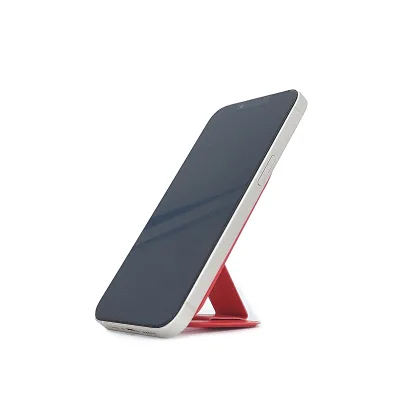 Magnetic Magsafe Compatible Phone Cork Card Holder with Solid Color Pattern for Credit Cards