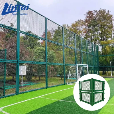 Hot-dip Galvanized Steel Polyester Electrostatic Powder Tennis Soccer Court Fence Systems Define Property Lines Easily Assembled