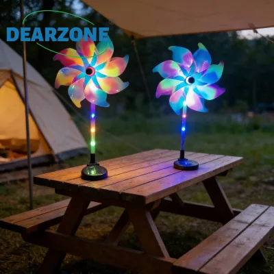 LED Luminous Windmill Outdoor Waterproof Square Garden Villa Lawn Decorative Lights IP44 Festive Atmosphere Colorful for Outdoor