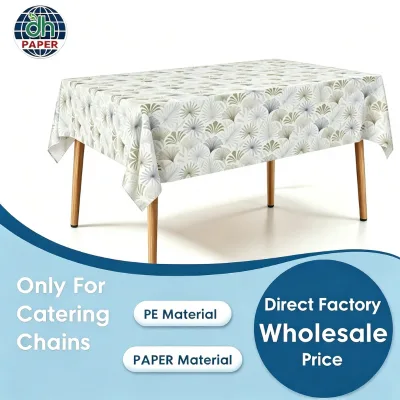 Pink  Square Solid PE Tablecloth 100x140cm Waterproof Stain-Resistant Easy Care Durable China Origin Beige