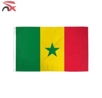 Wholesale Custom Low Price High Quality  Football Fan Cheering Polyester Senegal Flag National Flag for Sports Supply