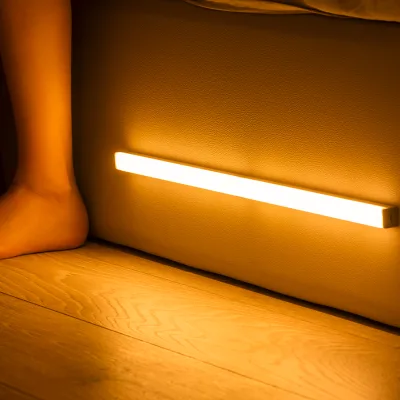 Joystar 2026 Hot Sale Motion Sensor Wireless Usb Rechargeable 20 30cm Led Night Light for Kitchen Cabinet Wardrobe