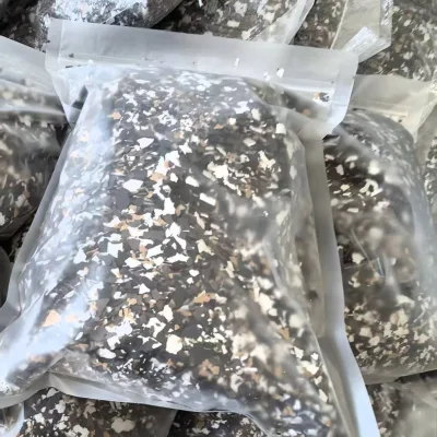 Wholesale Price Yandong B-0686 Muscovite Golden Black White Mica Flakes Epoxy Floor Paint Decorations