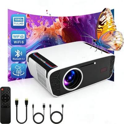 Factory Price Google Android Projector 1850 ANSI Native 1080p Support 4K Auto Focus 4D Keystone WiFi 6 BT Bulk Order Available