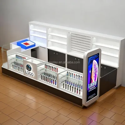 Custom Smoke Shop Decoration Smoke Kiosk Customized Creative Kiosk Design and Decoration Cigar Kiosk Smoke Shop Accesorios