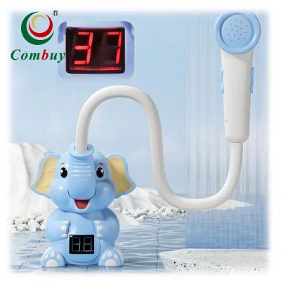 Elephant Shower Head Temperature Sprinkler Toddler Bath Toys