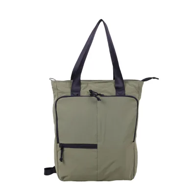 Unisex Quilted Convertible Tote Backpack, Durable Shoulder Bag for Daily Commute and Outdoor