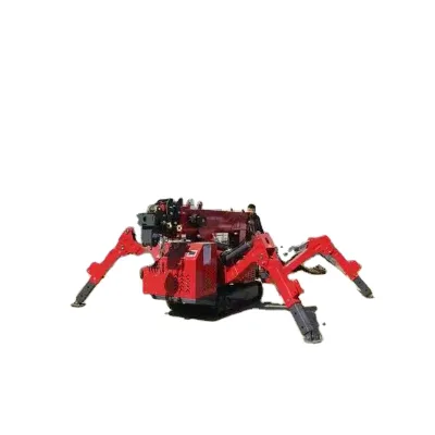 5-ton spider crane, wireless remote-controlled crawler spider crane