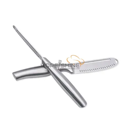 Wholesale Hot Selling Hollow Handle Stainless Steel Blade Butter Knife Spreader