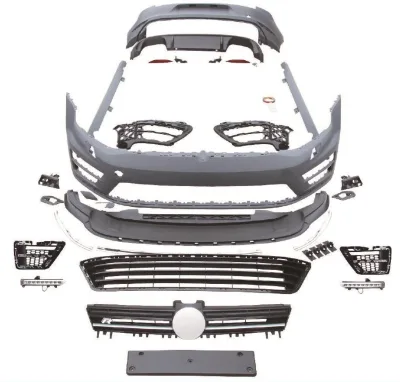 Front Bumper Fog Light Frame Car Body Kits Converson Kits for Volkswagen Golf 7 Upgrade to the Golf 7R