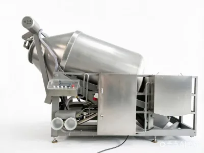 Industrial Vacuum Tumbler 1000L 2000L Hydraulic Lifting Meat Marinating Machine
