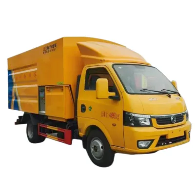 Dongfeng Mini Snow Removal Truck Road Sweeper Snow Plow Truck with Roller Brush Snow Plow Support OEM Customize Chassis