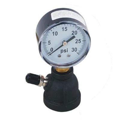 50mm 63mm Gas Pressure Gauge Testing Manometer with Bell-shaped Valve