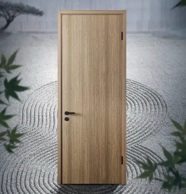 Hot Sale Modern Style Solid Wood Interior Doors Brown Primed Indoor for Apartments Hotels Villas Living Rooms-for Bedrooms Halls