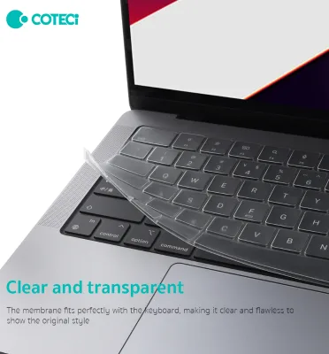 COTECi Durable Waterproof Keyboard Skin Tpu Ultra Slim Fully Transparent Keyboard Protector