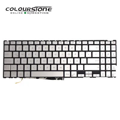 OEM Replacement Mechanical Wireless SP English Silver Backlit Keyboard for ZenBook 15 UX533 Series