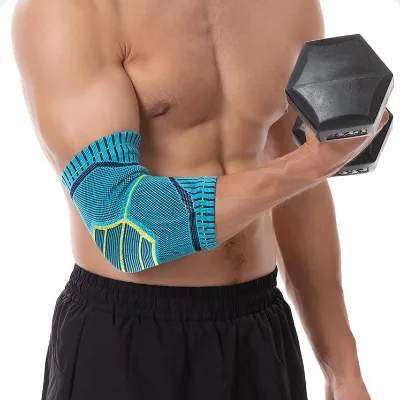 Nylon Compression Tennis Arm Elbow Brace Anti-slip Silicone Flexible Elbow & Knee Pads