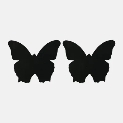 Disposable Nipple Cover Butterfly Shape Invisible Backless Invisible Nude Black Nipple Pasties