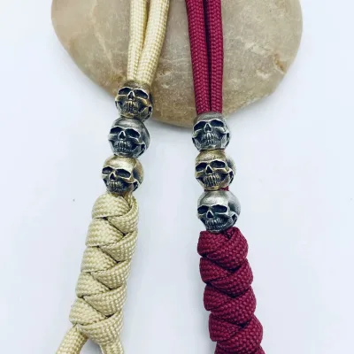 Skeleton Model Pendant Sets for Paracord Accessories Flashlight Lanyard Lightweight Hiking Multi-Function