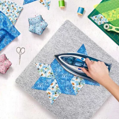 wool Iron Board Felt Pad  portable ironing mat ironing mat and clip