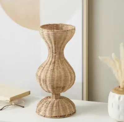 Natural Rattan Vase for Home Decoration Party Living Room Made in Vietnam