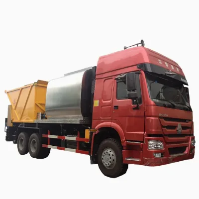 High Quality HOWO Road Machines Synchronous Chip Sealer Chip Spreader Truck