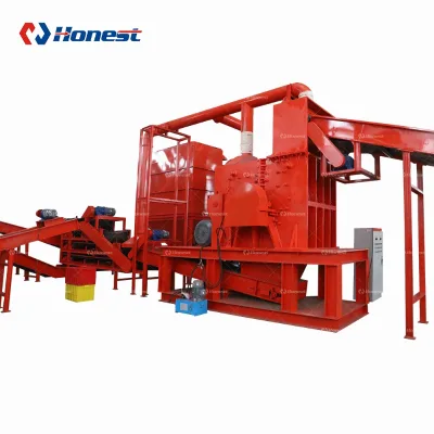 Honest Waste Motor Stator Rotor Recycling Equipment Hammer Crusher Line for Copper Aluminum Plastic 380V 1-10T/H Capacity