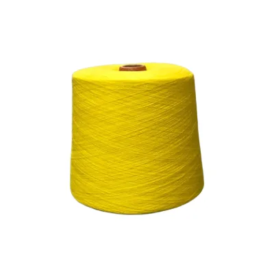 Eco-Friendly 100% Bamboo Yarn 32S Orange Organic Bamboo Yarn Ring Spun Raw Yarn for Knitting and Weaving